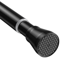 AIZESI Tringle rideau sans percage 74.5-163cm Extensible (diam.22mm, Noir) | Tringle Rideau, Barre Telescopique Acier Inoxydable