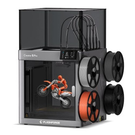FLASHFORGE Imprimante 3D Creator 5 Pro, 4 têtes d'outils, changeur d'outils 7 s, impression industrielle multi-matériaux et maté