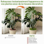 Luxoraiova Mousse artificielle 200 g pour travaux manuels et décoration, 2 couleurs vert foncé et vert clair, mousse artificiell