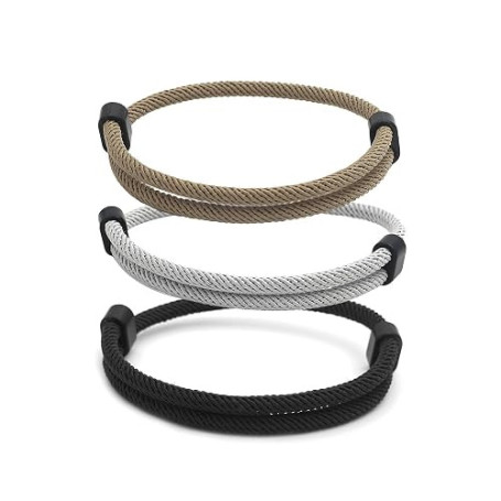 cxxtkcxxlc bracelets pour homme style surfeur - Fabriqué à la main - En corde de voile - Pour homme et femme - Bracelet paracord