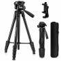 POLAM-FOTO Trépied pour appareil photo de 172,7 cm, en alliage d'aluminium léger avec support de téléphone, sac de transport, no