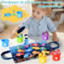 Yitical Jouet Bebe 1 an, Montessori Pêche a la Ligne Jeux pour Enfant 6 9 12 18 Mois, Educatif Jeu Bébé, Cadeau pour Fille Garco