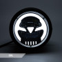 Phare moto 6.41inch LED Phare avant pour Cafe Racer bobber Chopper avec DRL (lumière blanche DRL)