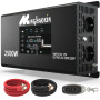 Convertisseur Pur Sinus 2500W/5000W 12V 220V Onduleur Transformateur | 2 Prises EU Courant Alternatif, Ports USB + Type-C, Téléc
