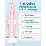 Brosse À Dent Électrique Soniques pour Adultes - Brosse A Dent Sonique avec 8 Têtes de Brosse et Étui de Voyage, 5 Modes, 90 Jou