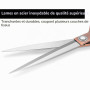 KUONIIY Lot de ciseaux de couture professionnels en acier inoxydable-cuivre (25,4 cm) pour la coupe de tissu, y compris petits c