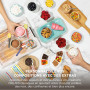 Ninja CREAMi Scoop et Swirl avec 2 pots, Machine à Glace,13 modes NC701EUBR | Sorbetière, Machine a glaces à l’italienne Intégré