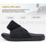 ONCAI Sandales pour Hommes Sangles Réglables Orthotique Bout Ouvert Sports Slides avec Souple Confortable Support de la Voûte Pa