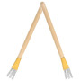 DECHOUS 2 Pièces Brosse Métallique de Poterie en Acier avec Manche Bois | Outil de Texture Filaire, Sculpture et Modelage, pour