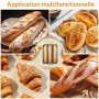 Moule à Pain, Moule Baguette, Moules à Pâtisserie Ovale à 9 Compartiments | Plaque à Baguette à 3 Compartiments, Avec Revêtement