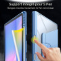 JETech Coque Rotatif pour Samsung Galaxy Tab S10 FE Plus 13,1", Bleu | Support Rotatif à 360°, Étui Housse Dos Transparent, Veil
