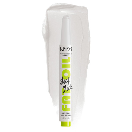 NYX Professional Makeup Fat Oil Slick Click Baume Lèvres Teinté Hydratant | Huile framboises mûres avocat, 12h hydratation, Text