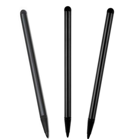 ZHAOYCSH Lot de 3 Stylets Noirs Universels à Pointe Fine,Stylos Haute Précision pour Téléphone Portable,Tablette et Tous Les Écr
