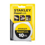 STANLEY 1-33-442 Mesure 10 M X 25 Mm Powerlock Classic Fabriqué En France - Ruban Large - Revêtement Mylar Et Blade Armor - Croc