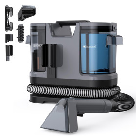 Lubluelu Shampouineuse Canapé 22 kPa, 600 W, Nettoyeur Tapis Portable | Auto-Nettoyante et Portable, avec Long Tuyau pour Canapé