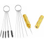 Lanlengtec Kit de nettoyage complet pour aérographe comprenant 1 pot de nettoyage avec support
