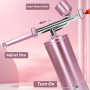 GOEDCH Kit Aérographe Multi Fonctions avec Compresseur: Kit Aérographe Sans Fil avec Compresseur d'air, Brosse à Air Rechargeabl
