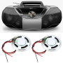 VGOL Lot de 4 Mini Haut-parleurs 36 Mm 8 ? 0,5 W avec Câble de 10 Cm pour Sonnettes MP3 Alarmes Jouets