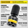 DAKCOS Adaptateur douille porte embout, carré 1/2" - embout hexagonal 1/4" | Mandrin à Libération Rapide, Adaptateur pour clé à 