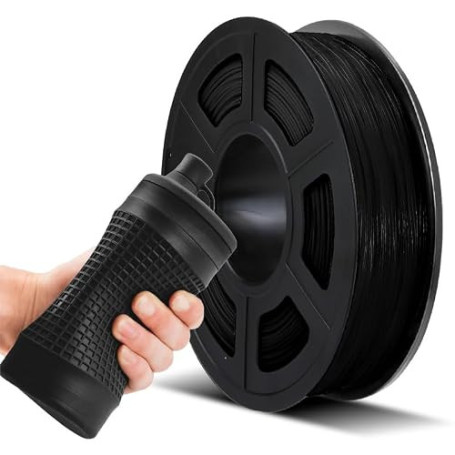 JAYO Noir TPU 95A Filament 1.75mm 0.5kg | Filament TPU Flexible pour Imprimante 3D, Précision +/-0.02mm, Bobine de 0.5kg (500g)