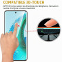 WFTE [Lot de 2] Verre Trempé pour Honor Magic 6 Lite 5G/X9b/X50, 3D Couverture Complète Film de Protection d'écran avec Haute Tr