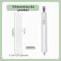 nbeads 350 Pcs Film Rétractable de Sublimation pour Stylo, Film Rétractable pour Capuchon de Stylo Support Vierge en Plastique 1