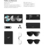 RayNeo Air 4 Pro Lunettes AR/XR, écran HDR10, Puce Vision 4000, cinéma virtuel 201", Audio de Bang & Olufsen, 3D pour Films et J