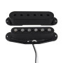 FLEOR Alnico 5 Micro ST Micros à simple bobinage Micro manche/milieu/chevalet de guitare noir pour guitare électrique ST SQ
