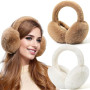 Dwenarry Cache-oreilles Femmes Cache oreille d'Hiver Pliables Doux Chauds et Mignons pour l'Extérieur Cache-oreilles pour temps