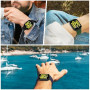 Bigqin 3 Pièces Bracelets Compatibles avec Xiaomi Redmi Watch 5 Active/5 Lite/Huawei Watch GT 5/4 46mm Strap Sport Band 5.5"-8.7