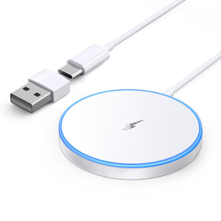 Chargeur Induction iphone,Chargeur Magsafe Compatible avec iPhone 18 Pro Max/18 Pro/Duo/Air/17/16/15/14/13/12 Series,AirPods 5-2