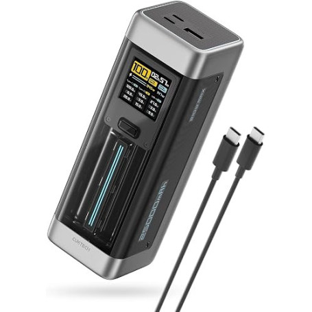 CUKTECH 20 140W 25000mAh Batterie Externe,PD3.1 Rapide Power Bank Écran TFT | 3 Ports, Câble 240W, Batterie Automobile, Approuvé