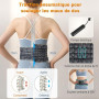 HONGJING Ceinture Dorsale Décompressante Chauffante Lumière Rouge Massage | Soutien Lombaire Gonflable pour la Douleur Lombaire,
