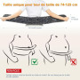 HONGJING Ceinture Dorsale Décompressante Chauffante Lumière Rouge Massage | Soutien Lombaire Gonflable pour la Douleur Lombaire,