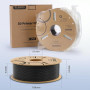 ELEGOO Filament PLA+ 1.75mm Noir 1KG | Précision Dimensionnelle +/- 0.02mm Bobine de Carton Filament d'Impression 3D Convient à