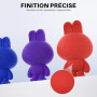 ELEGOO Filament PLA+ 1.75mm Noir 1KG | Précision Dimensionnelle +/- 0.02mm Bobine de Carton Filament d'Impression 3D Convient à
