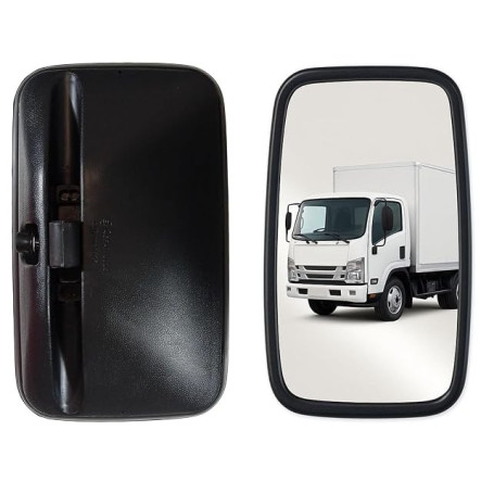 2 x Rétroviseurs Miroirs Extérieurs Universels Latéral Carre 300mm x 180mm E4 pour Transporter,Camions,Caravanes,Tracktors,Machi