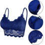 Duufin 5 Pièces Bralette en Dentelle avec Coussinets Amovibles Bralette pour Femme et Fille, 5 Couleurs