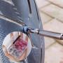 30 Pièces Clous en Caoutchouc pour Réparation de Pneus, Kit Réparation Pneu Voiture et Moto avec Tournevis, Mèche Pneu Crevaison