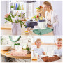 Teouuas 4 Pièces Sac de Lingettes Humides, Sac de Lingettes Humides pour Bébé en Déplacement, Lingette Humide Réutilisable, Humi