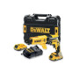 DEWALT - Visseuse plaques de plâtre brushless 18V XR 2Ah Li-Ion - tournevis électrique sans fil en coffret avec 2 batteries et c