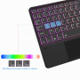 Étui Clavier AZERTY Français pour Samsung Galaxy Tab S11 2025 11 pouces | Rétroéclairée 7 Couleurs, Pavé tactile, DéTachable, Ma