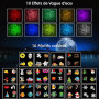 YAZEKY Projecteur Noel Exterieur Interieur, Projecteur LED Extérieur Noël avec 16 Diapositives et 10 Couleurs Océan, Télécommand