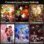 YAZEKY Projecteur Noel Exterieur Interieur, Projecteur LED Extérieur Noël avec 16 Diapositives et 10 Couleurs Océan, Télécommand
