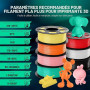 SUNLU PLA+ Filament 1.75mm, Durabilité et Résistance Accrues | Filament PLA Plus pour imprimantes 3D FDM, Bobine de 1 kg, pla+ O