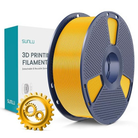 SUNLU PLA+ Filament 1.75mm, Durabilité et Résistance Accrues, Filament PLA Plus pour imprimantes 3D FDM, Bobine de 1 kg, pla+ Or