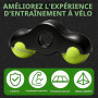 4 Plaques à Bascule avec 8 Balles de Tennis, Adaptateurs de Pieds pour Entraîneurs de vélo, Adaptateurs de Pieds à Bascule pour