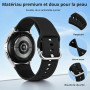 Bracelet Sport Compatible avec Garmin Forerunner 55/165/245/645/Vivoactive 6/5/3/Venu Sq/2 Plus/Hommes Femmes, 20mm Bracelets So
