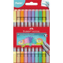 Faber-Castell - Lot de feutres Pastel & Néon, 20 pièces | Feutres à double pointe (fine et large) pour enfants et adultes
