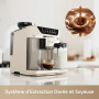 dreame Ecceluxe Master Machine à expresso automatique, Cold Brew 1 Touche | Écran Couleur, 6 café, Contrôle Fluide De La Mousse,